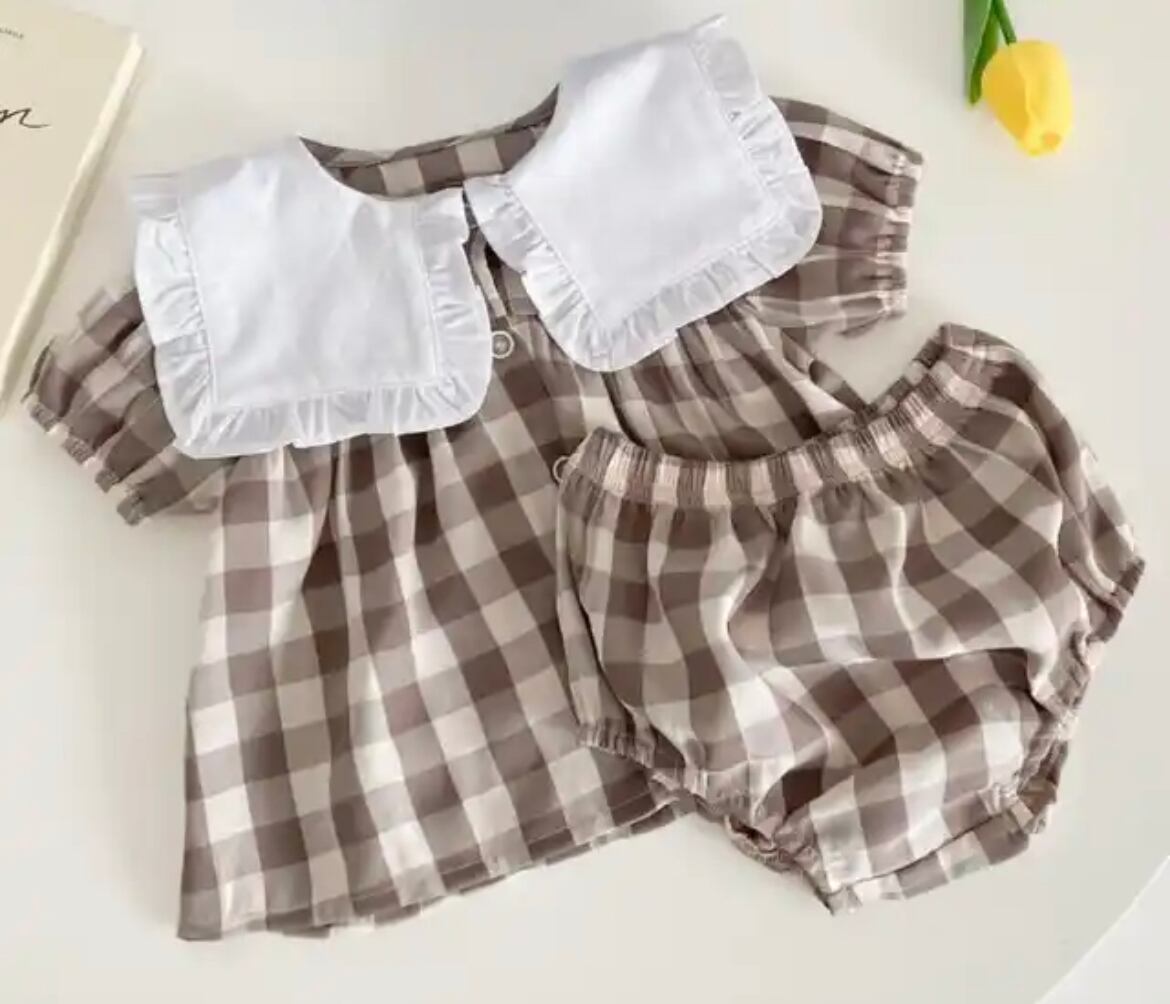 襟付きワンピース&ブルマ