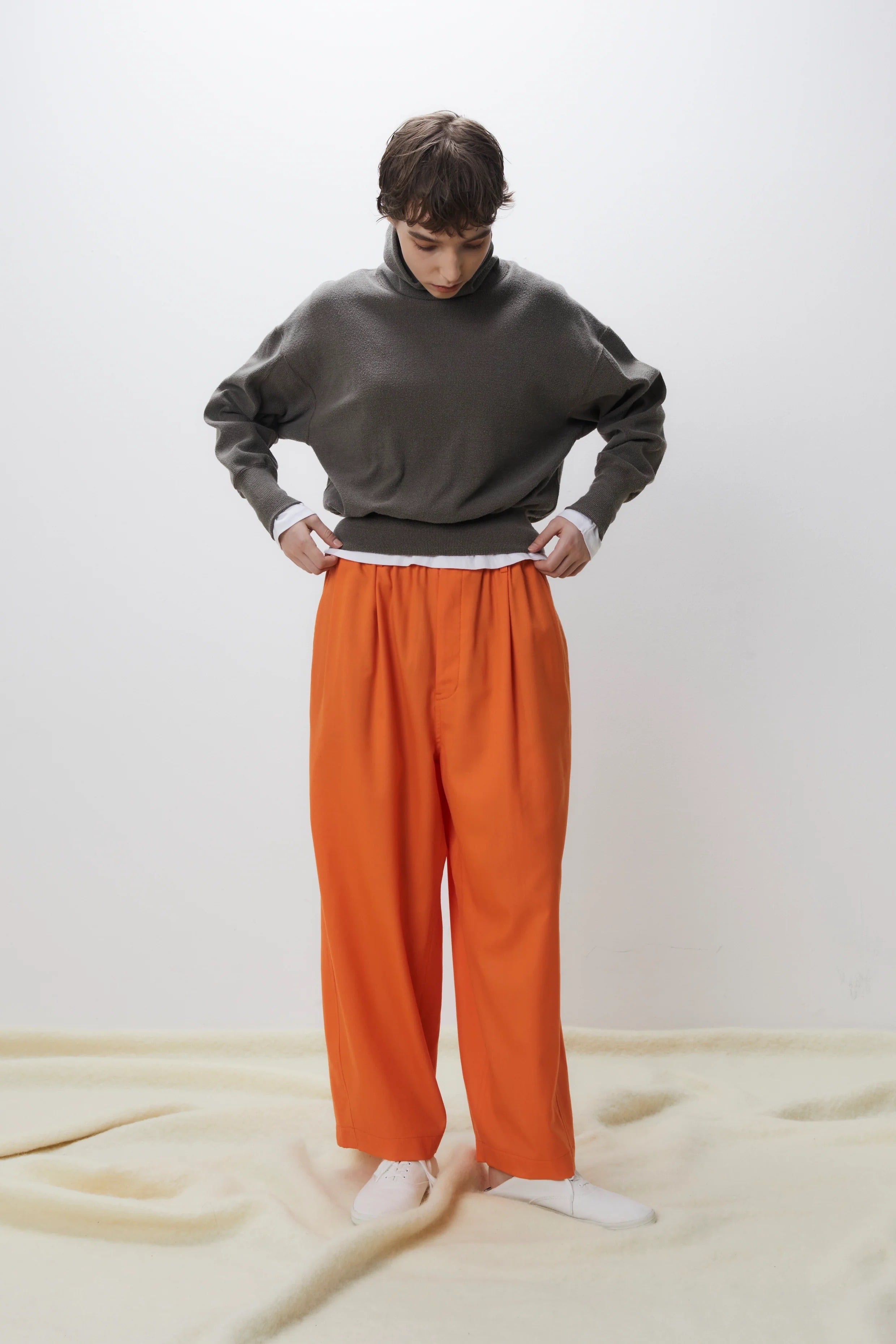 unfil ウールギャバジンワイドトラウザーズ | suifu