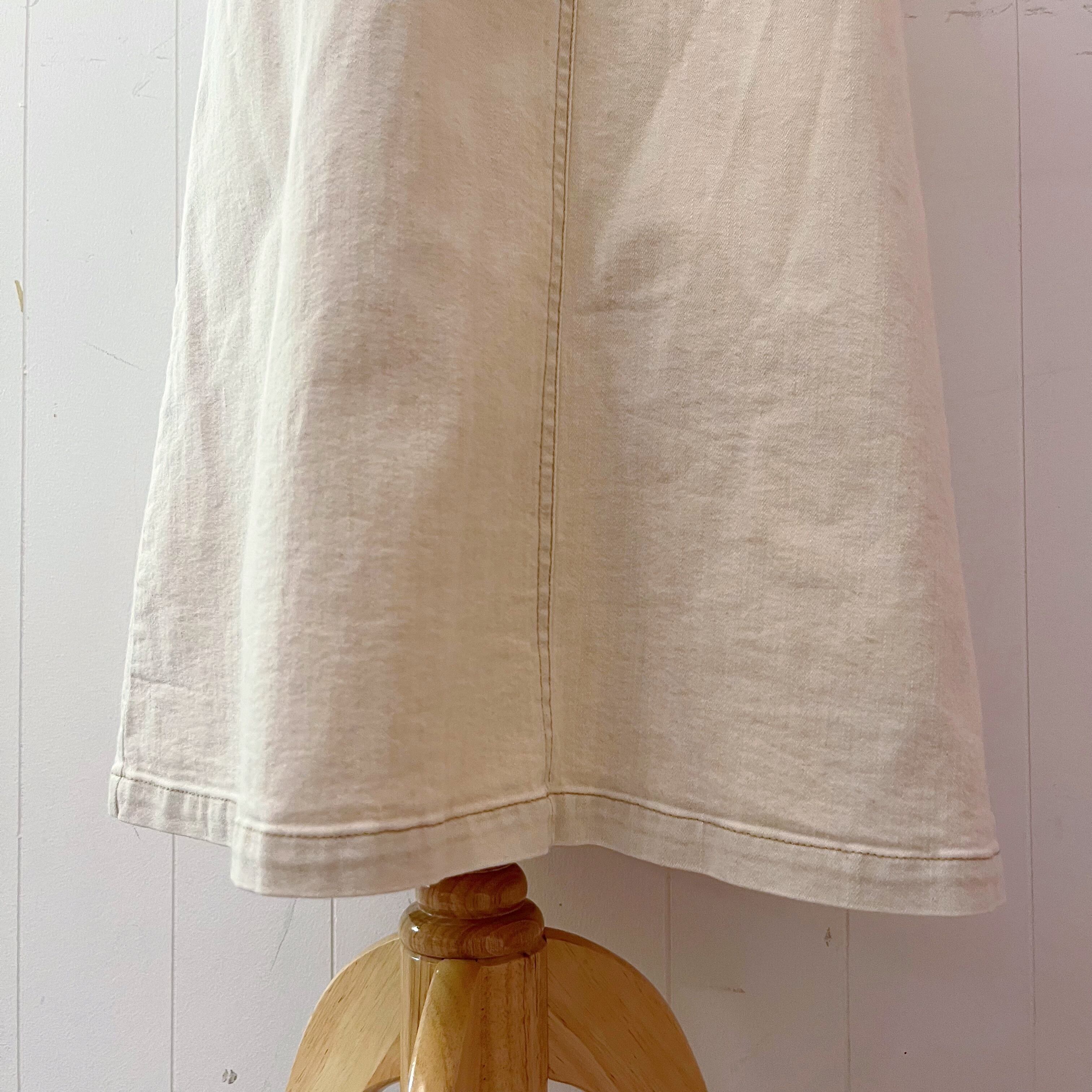 PINK HOUSE / lace up ribbon skirt