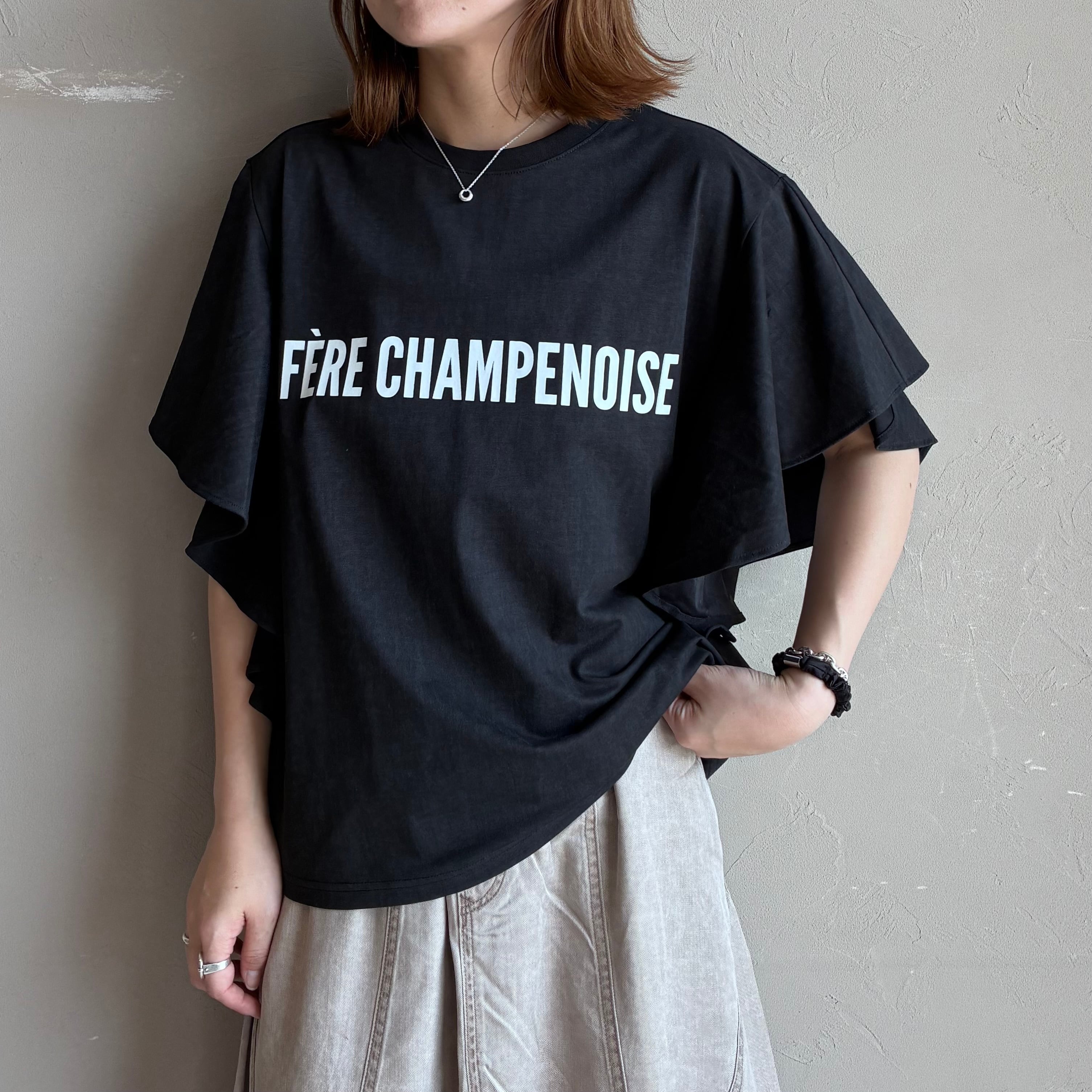 CLOCHE 】フリルスリーブロゴTシャツ | valance 福井｜レディース