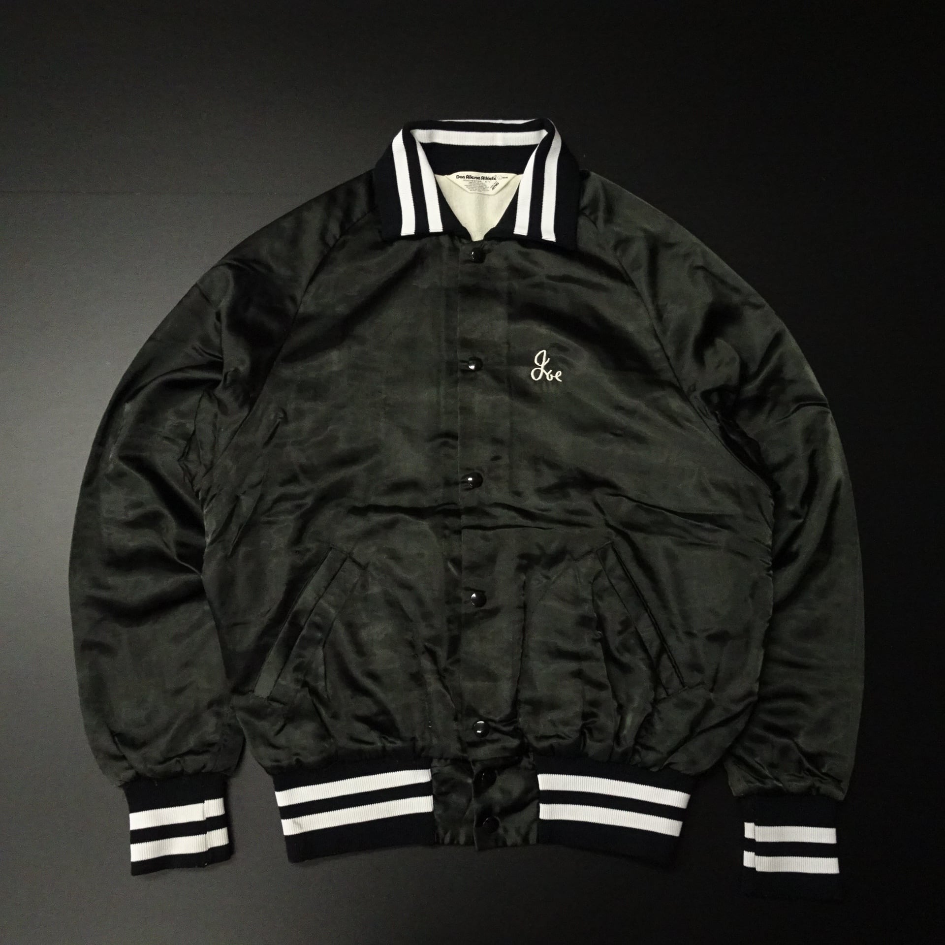 60s- USA製 Whiting ホワイティング スタジャン メルトン 袖レザー