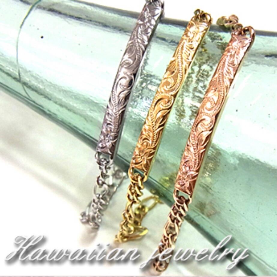 plate × chain Bracelet｜Hawaiian jewelry ハワイアンジュエリー