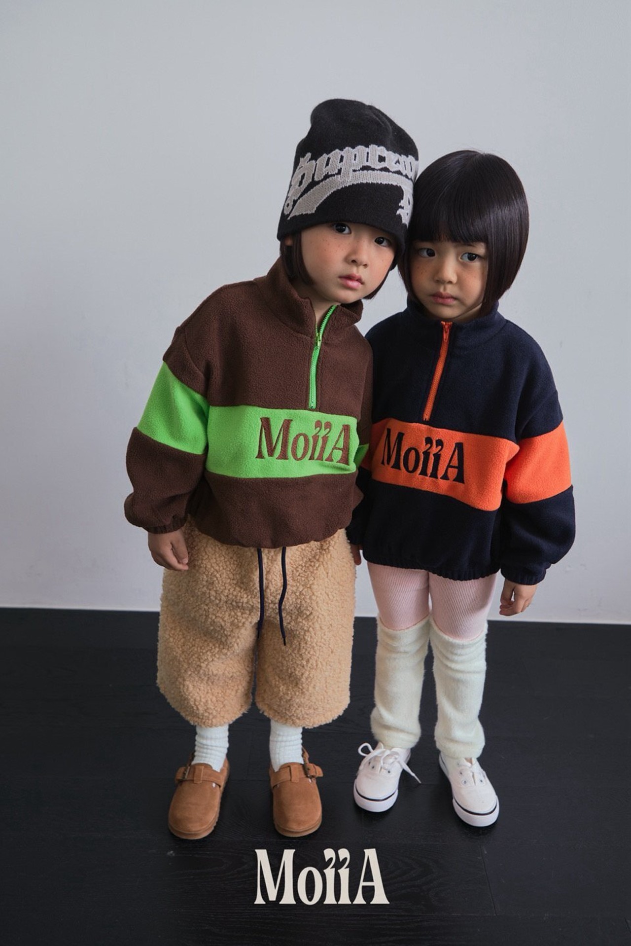 Moiia［取寄］high half zipup mtm 6winter