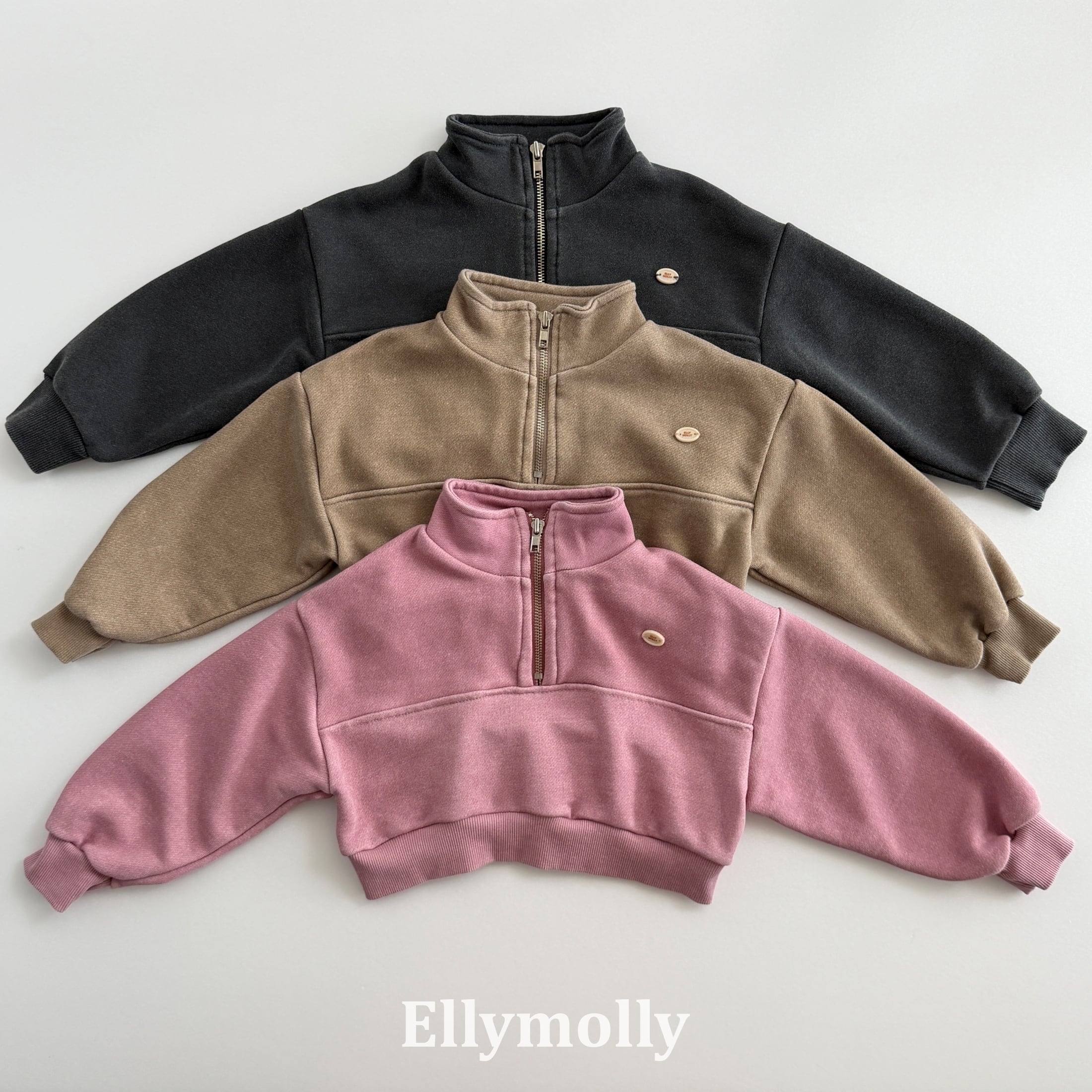 arch pig half zip-up【ELLYMOLLY】※10月中旬発送予定