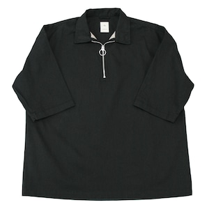 HALF ZIP P/O SHIRT　/　ハーフジッププルオーバーシャツ（BLK）