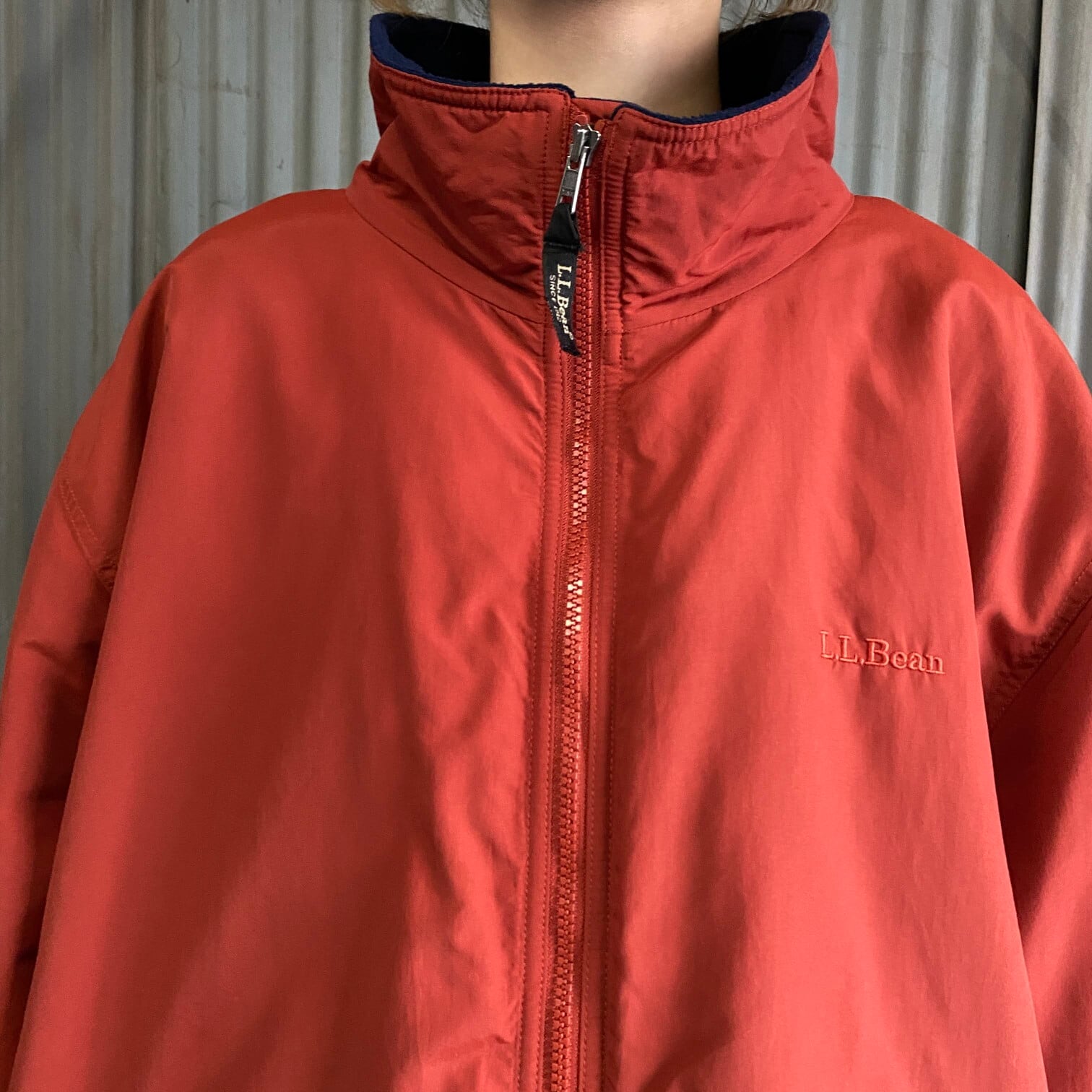 90年代〜00年代 L.L.Bean エルエルビーン POLARTEC ナイロンジャケット メンズ2XL 古着 ビッグサイズ 大きいサイズ 90s  00s ビンテージ ヴィンテージ フリースライナー 朱色 レッド 赤 【アウトドアジャケット】 | cave 古着屋【公式】古着通販サイト