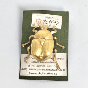 【たがや】 ピンバッジ「カナブン」