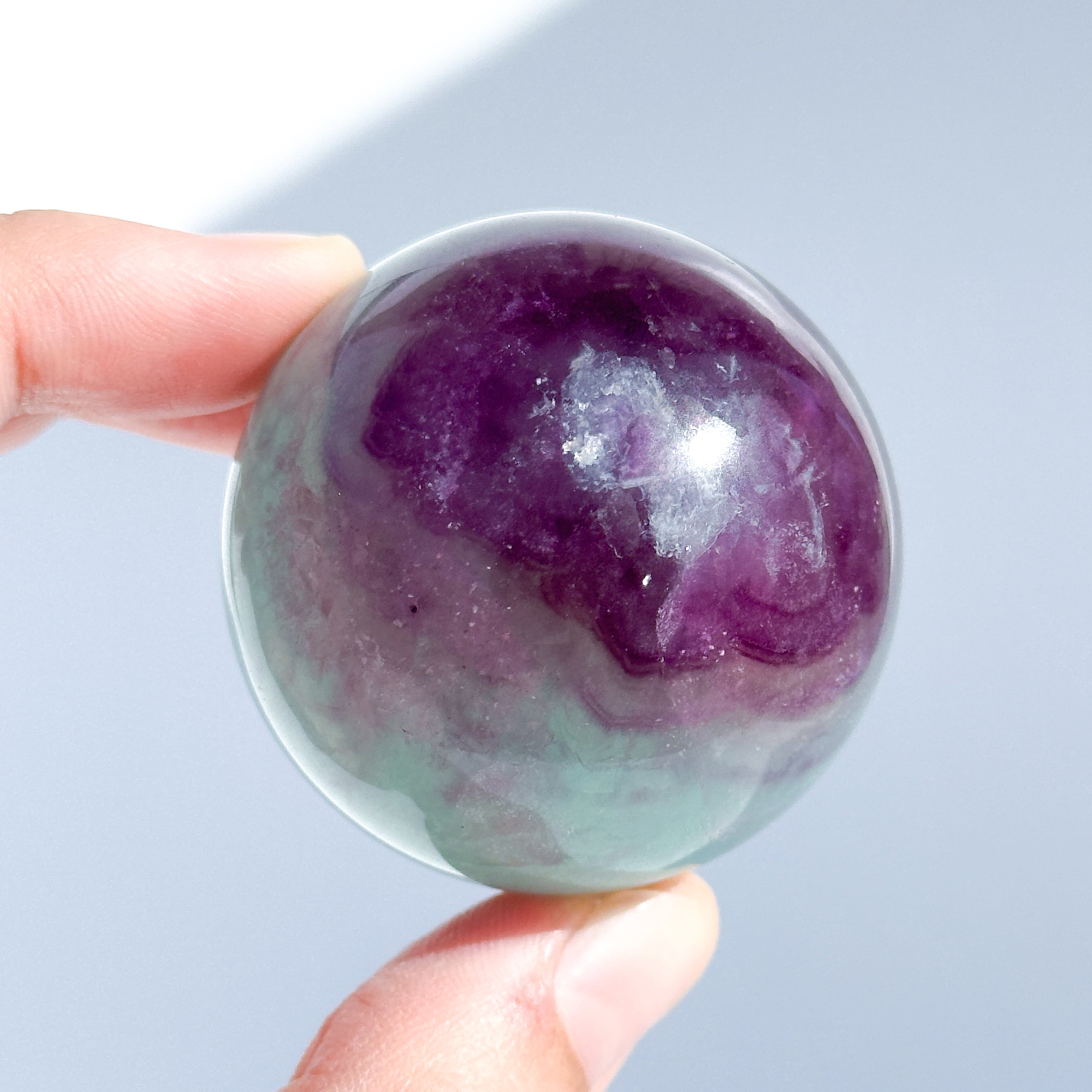 レインボーフローライト スフィア（丸玉)04◇ Rainbow Fluorite Sphere