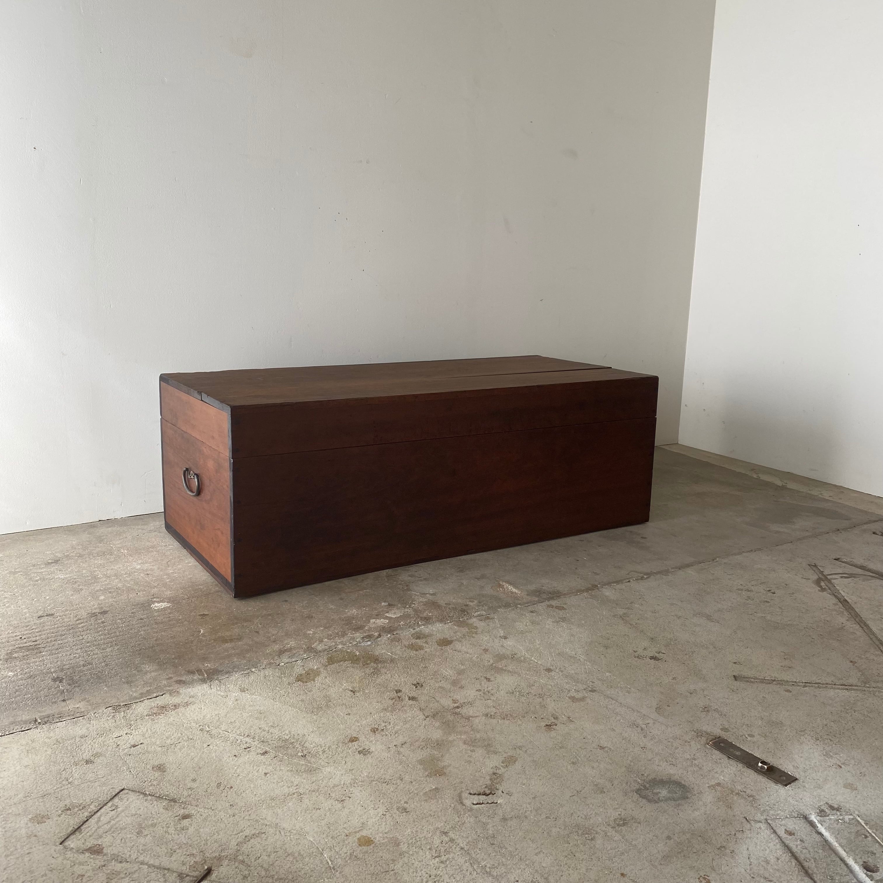 長持ち　収納箱　木箱　0835