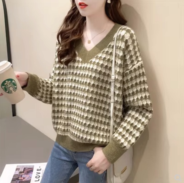 トップス デート カットソー ニットソー セーター 袖あり 長袖 Vネック かわいい 大人可愛い きれいめ シンプル カジュアル 大人 上品 おしゃれ お洒落 主役級 存在感 春 秋 オールシーズン 10代 20代 30代 レディース 女性用 OL 学生 デート お出かけ 公園デビュー 女子会 休日 イベント 旅行 着回し 普段使い ファッション コーデ 楽ちん モテ トレンド 流行 インスタ映え S M L XL 2XL 3XL ゆったり ゆる 黒 ブラック 緑 グリーン