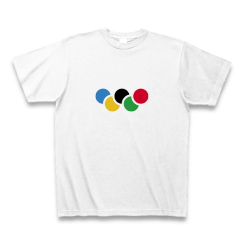 オリンピックの五輪っぽい配色Tシャツ