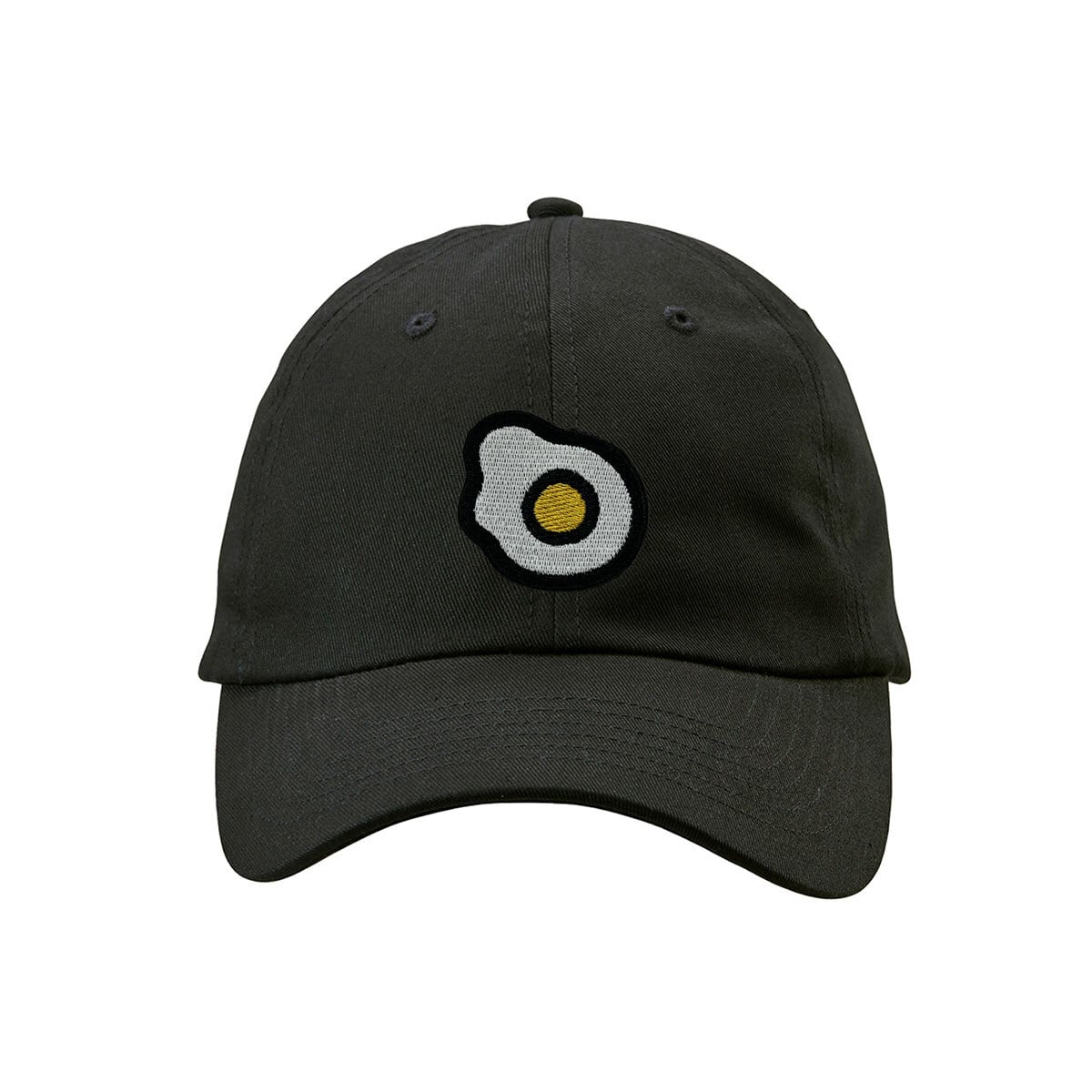 かわいい 目玉焼き 刺繍キャップ cap-a_ss011 帽子 コットン ツイル ロー キャップ ワンポイント