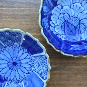 有田焼　桔梗渕小鉢　２柄　33-030