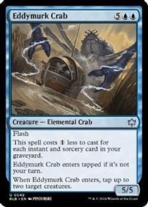 MTG《渦泥の蟹/Eddymurk Crab(BLB)》英語