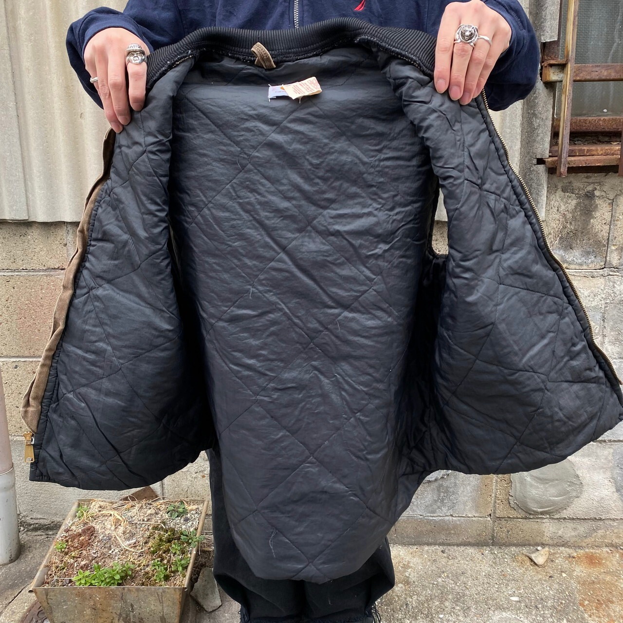 80年代 USA製 Carhartt カーハート ダック地 ワークベスト メンズL 
