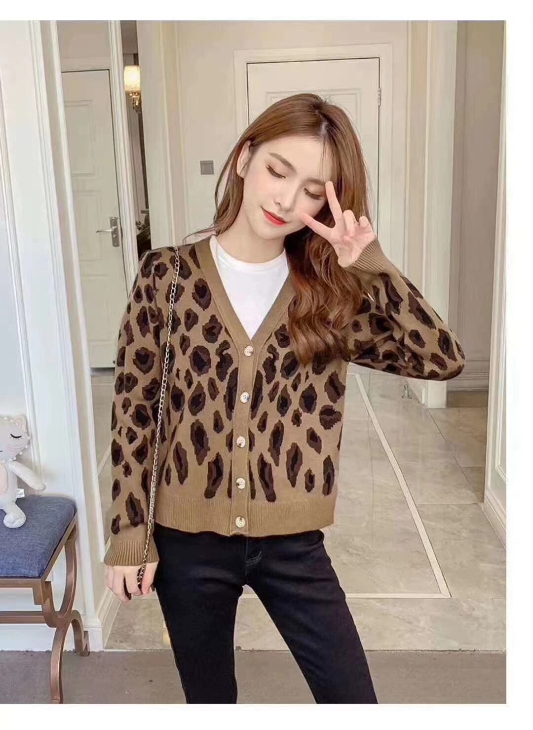 レオパードカーディガン
