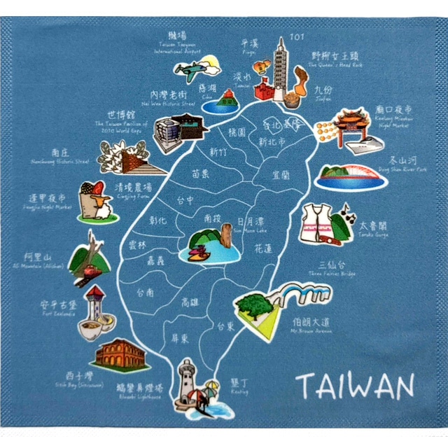 メガネクロス・Ｅ 台湾地図