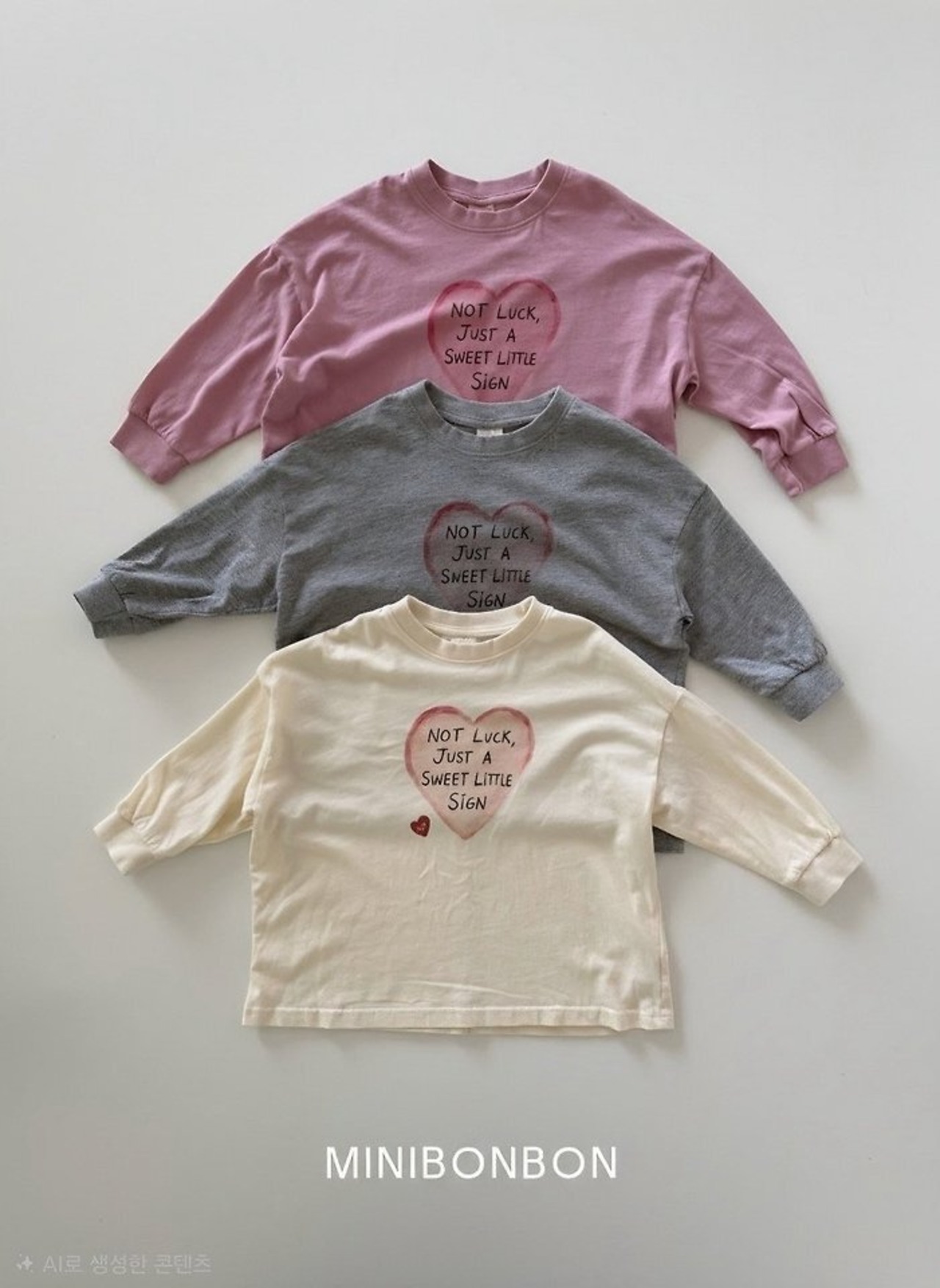 韓国子供服 / 26Autumn / 〖取寄〗minibonbon / スウィートTシャツ / キッズ服 / ジュニア服 *XS~JL*
