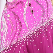 社交ダンス 衣装 タカダンス TAKADANCE スタンダードドレス ワンピース ドレス スタンダード フロート デモ 競技 ダンス パーティ 発表会 フリル レース ピンク系 パープル系 かわいい ゴージャス 競技用 ショーステージ用 オシャレ 豪華