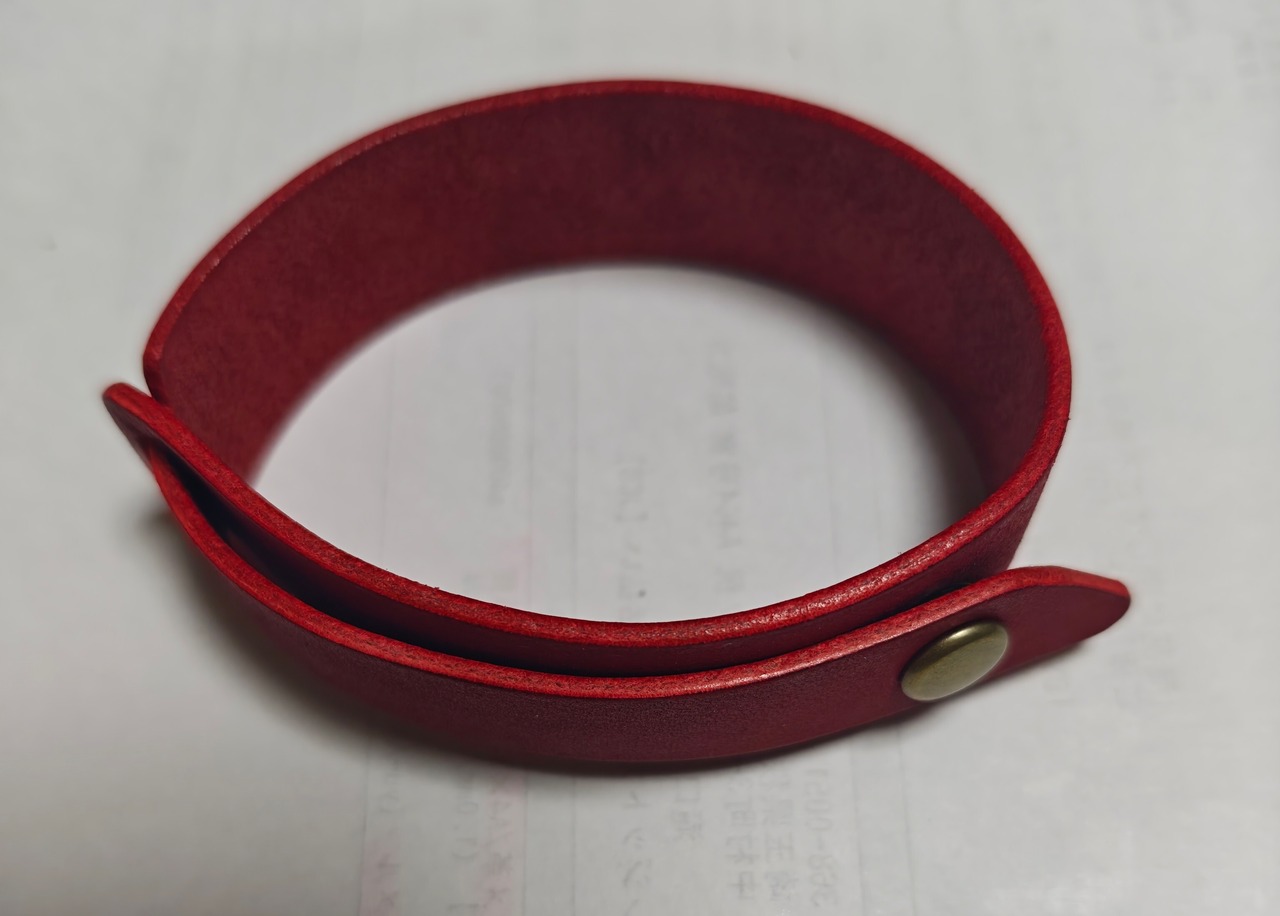 オイルレザーのレザーブレスレット【各色】の画像10
