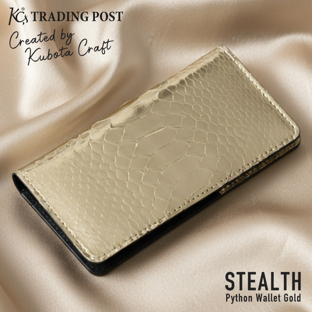 【限定商品】ウォレット ステルス パイソン【ゴールド】