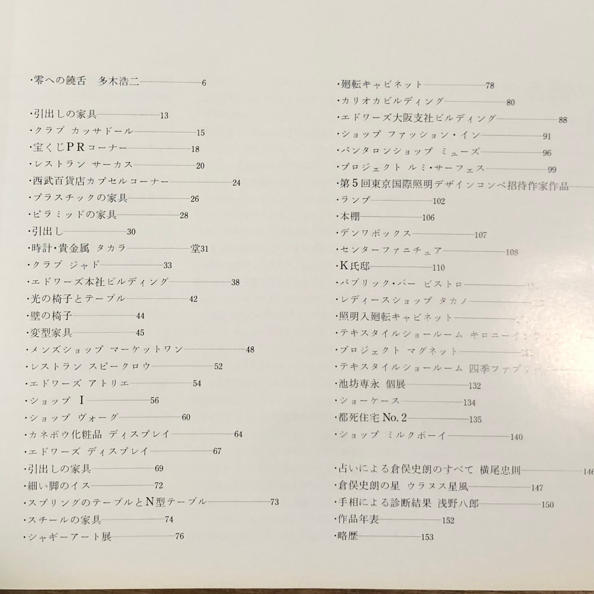 倉俣史朗の仕事 / The Works of Shiro Kuramata 1967-1974 ※カバキレ