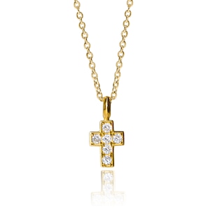 316L ziruconia cross necklace #N47