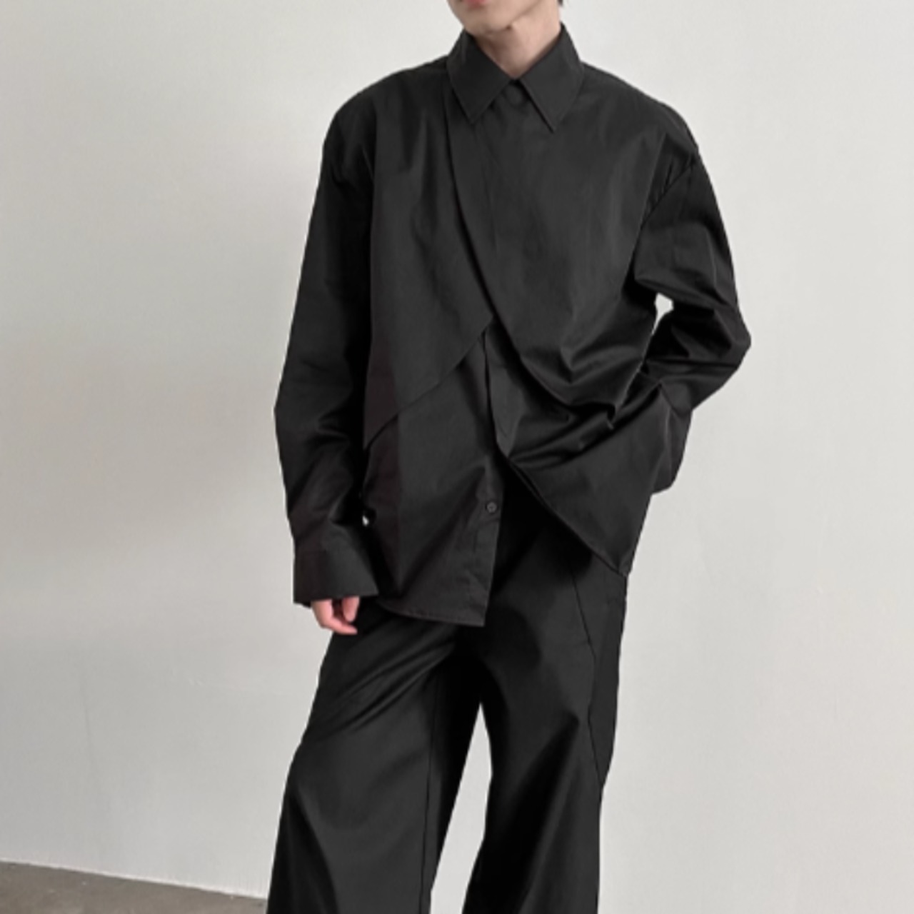 クロスデザインモードシャツ　0870