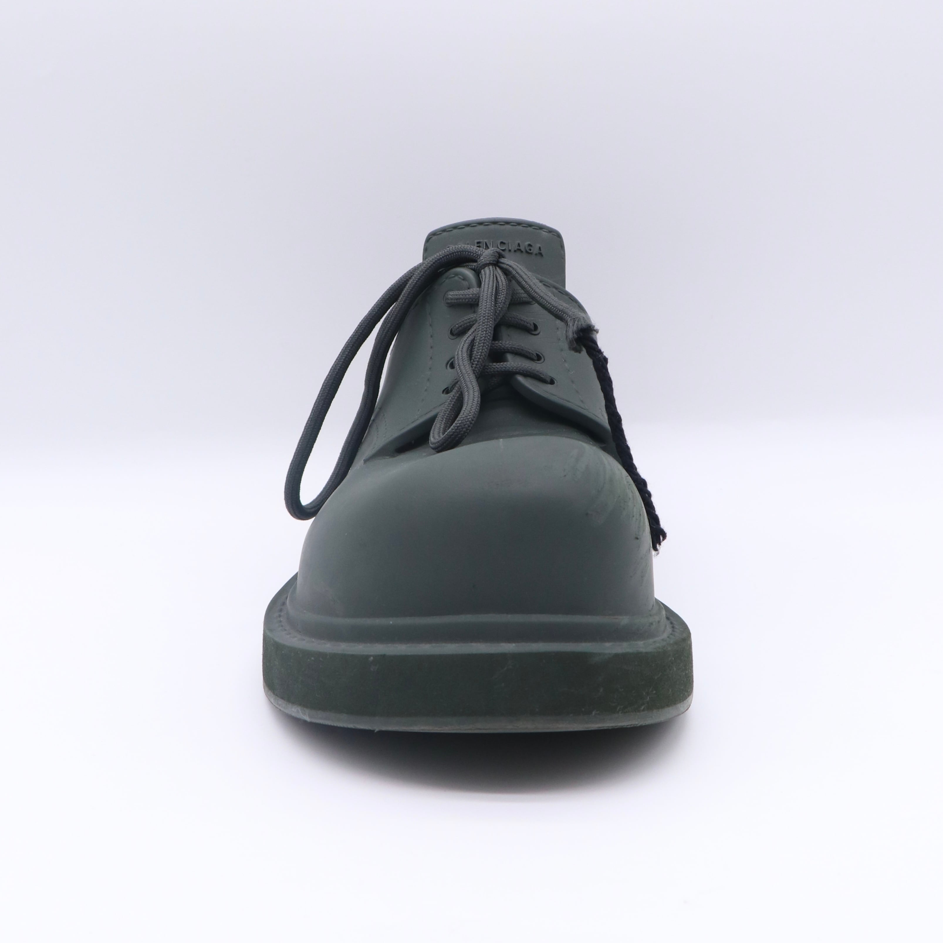 BALENCIAGA ステロイド ダービー シューズ グリーン バレンシアガ
