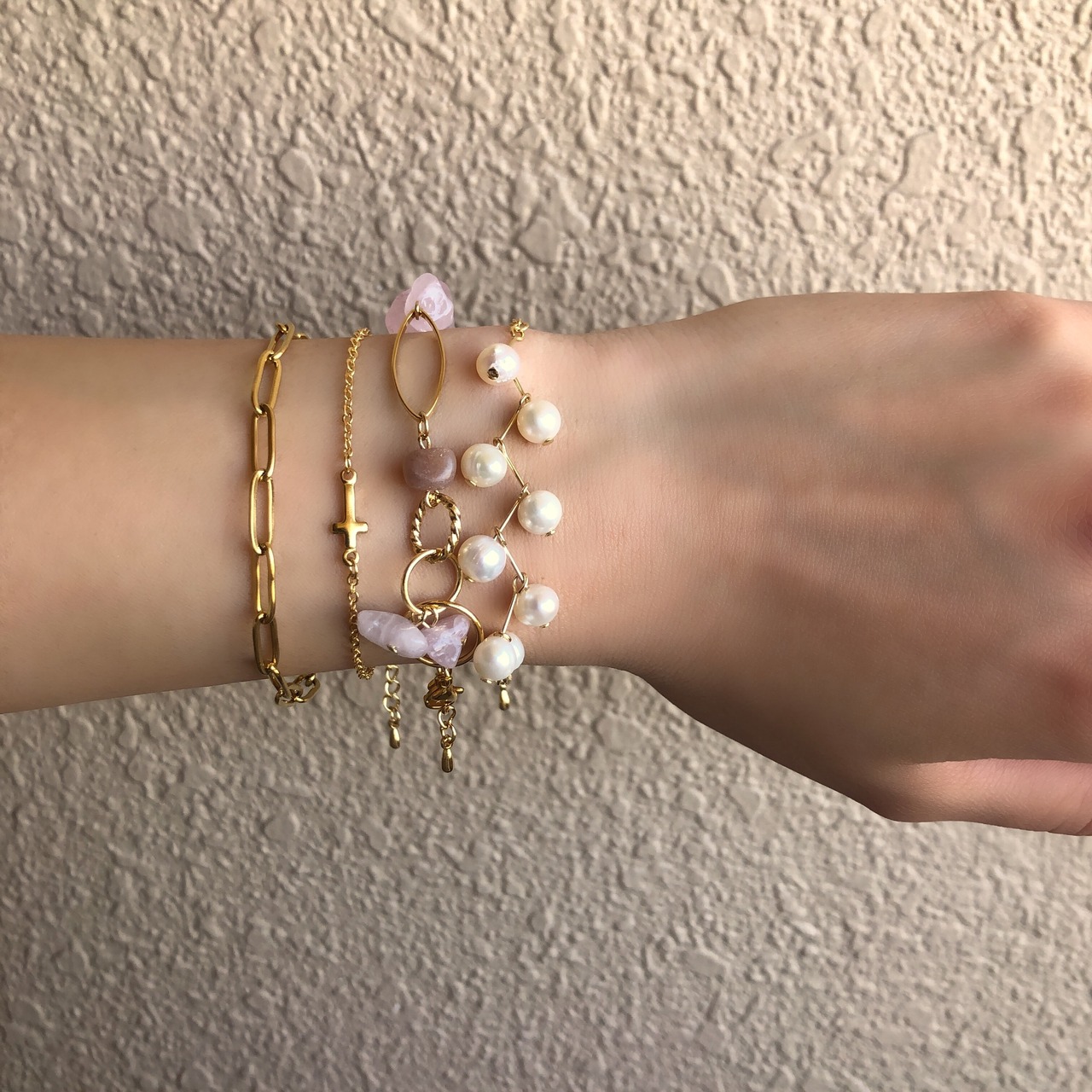 うねうね 淡水パール ブレスレット