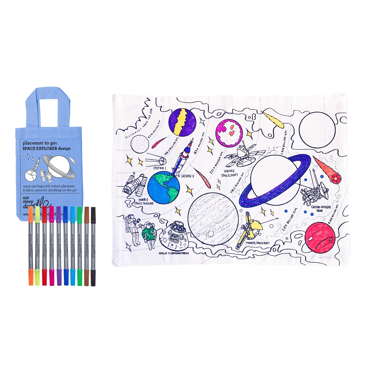(ランチョンマット)Space explorer placemat 'to go'_SPPTG