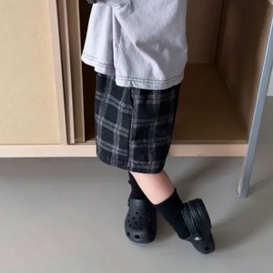 レトロチェックハーフパンツ(120-140サイズ)