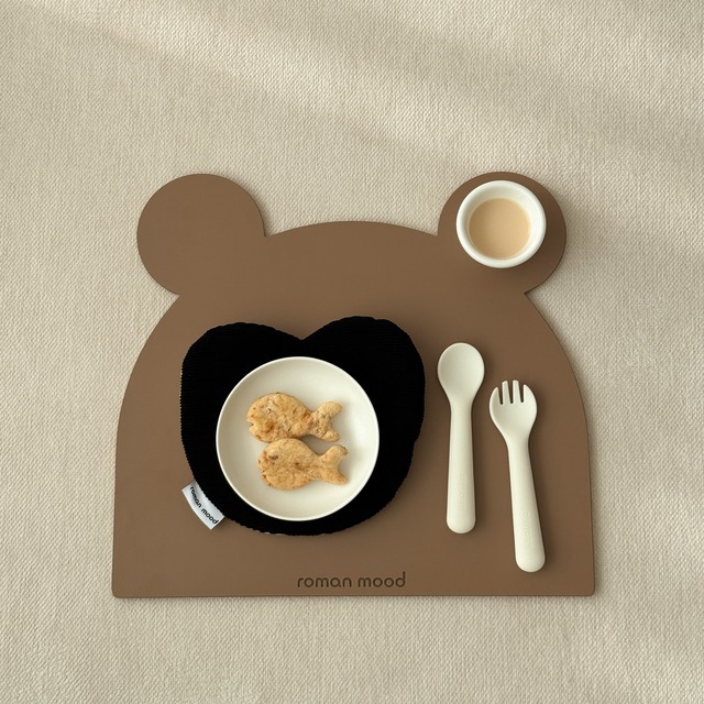 【予約】［ romanmood ］Lunch mat（bear）／送料無料