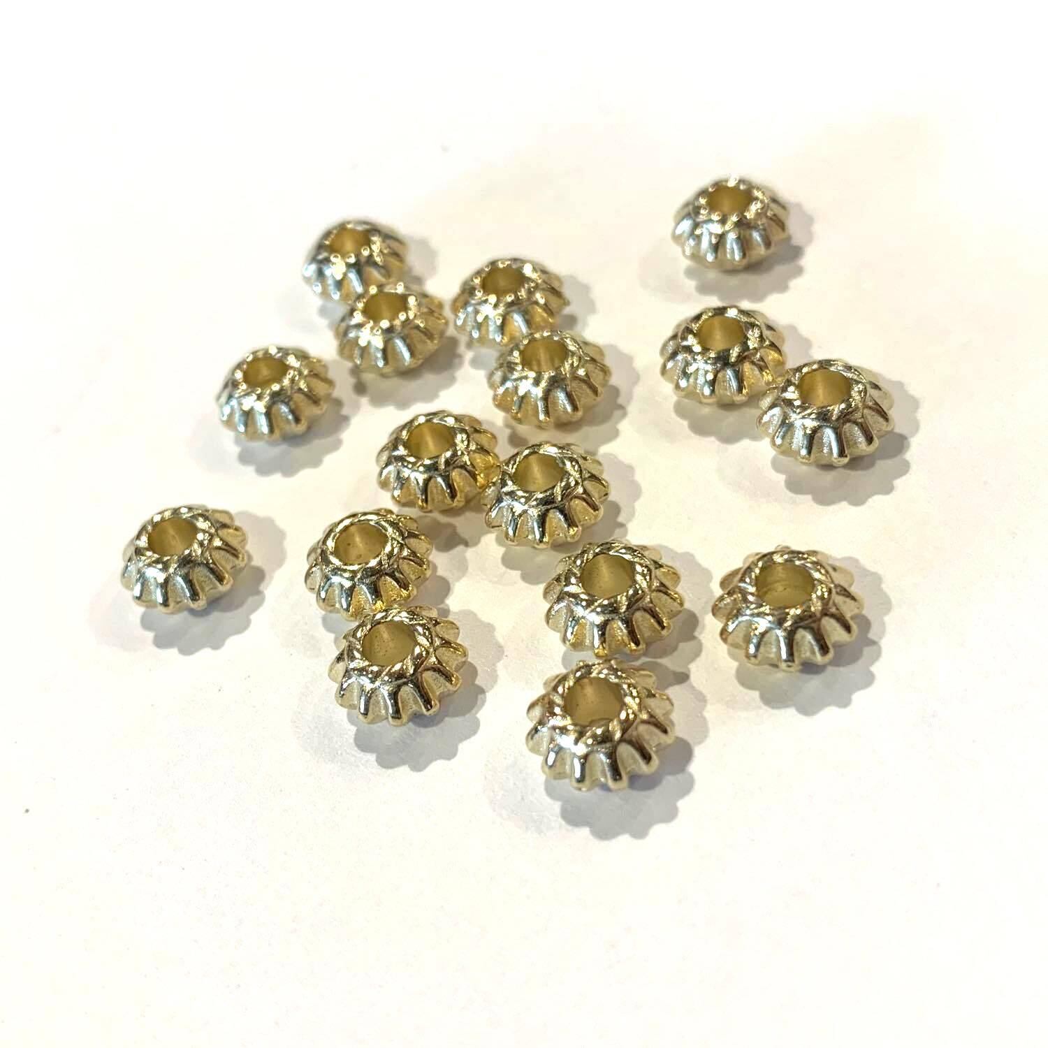 〈再入荷〉スペーサーゴールドビーズパック(30p)