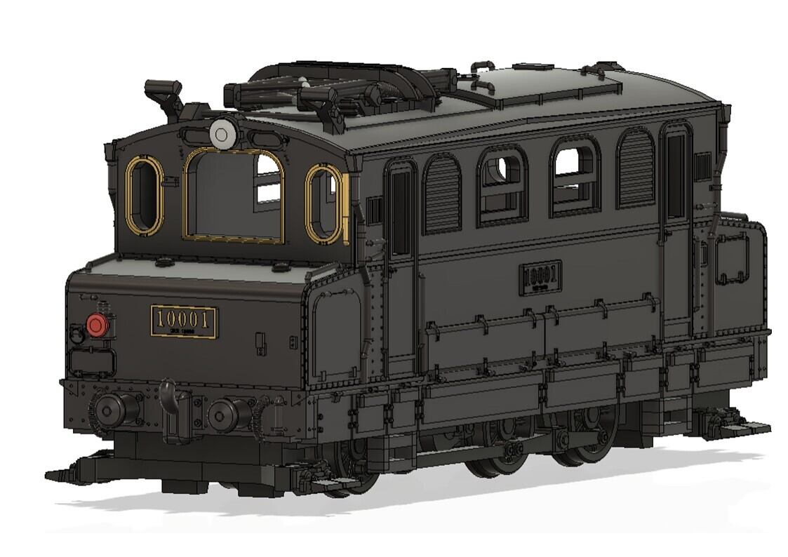 車両のみ DN-0011 鉄道院・鉄道省 10000形 パンタグラフver アブト式