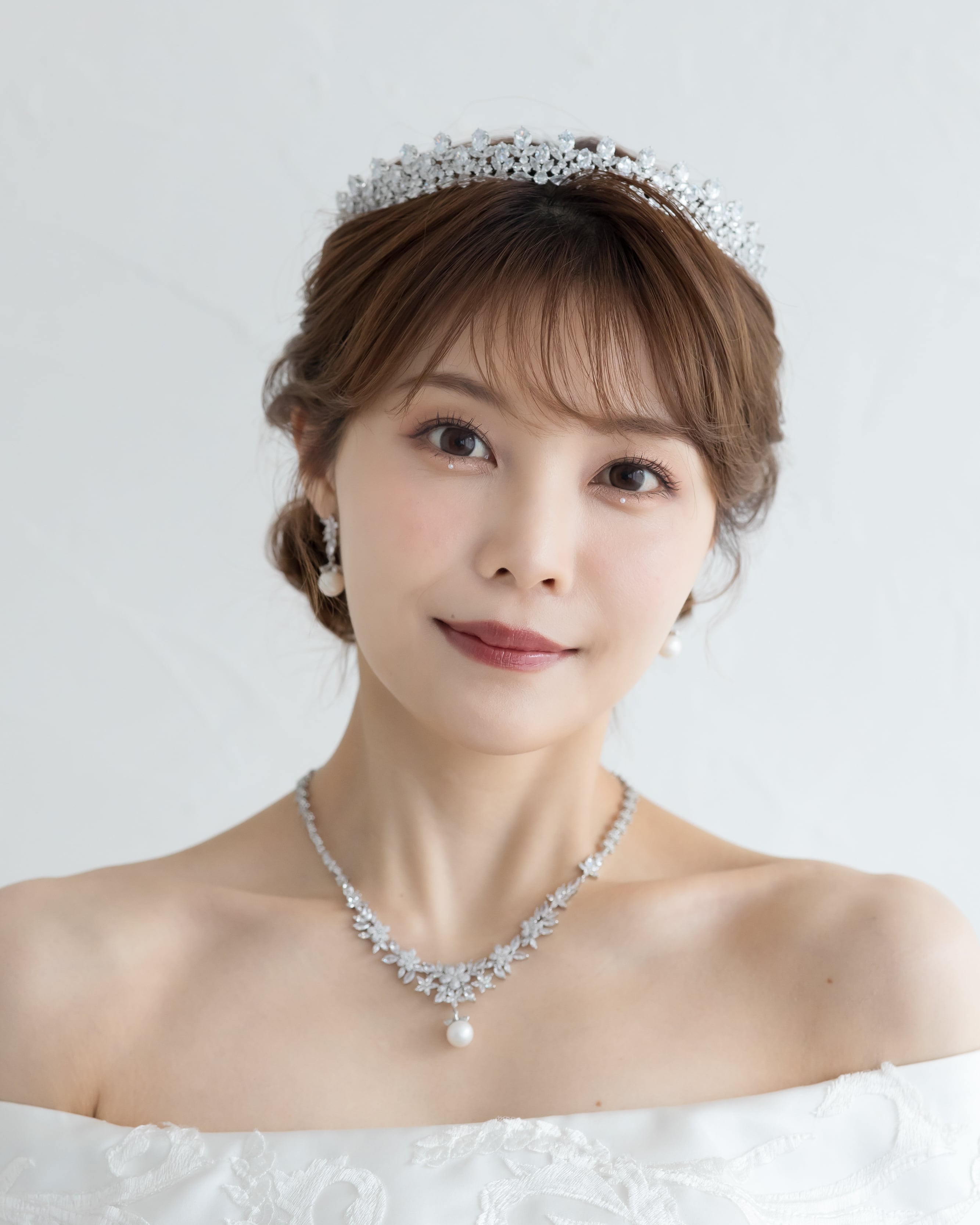 ウェディングネックレスピアスセット【NE2402-01】 | ブライダル