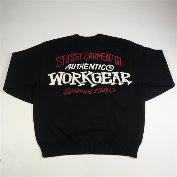STUSSY AUTHENTIC WORKGEAR ニット Mサイズ ブラック
