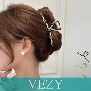 バンスクリップパール 韓国風ヘアクリップ 可愛い メタル ループデザイン おしゃれ ヘアアクセサリー 簡単ヘアアレンジ カジュアル 雑貨 女子会 髪留め クリップ ヘアアクセ ベジー VEZY ItemNo.【20024797 】