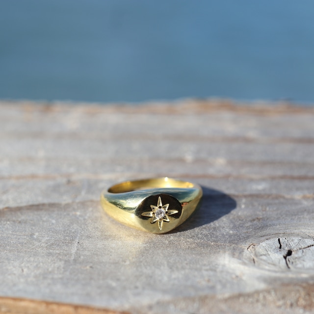 stone and gold ring