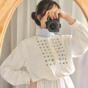 L.L.Bean 刺繍ワンピース ホワイト