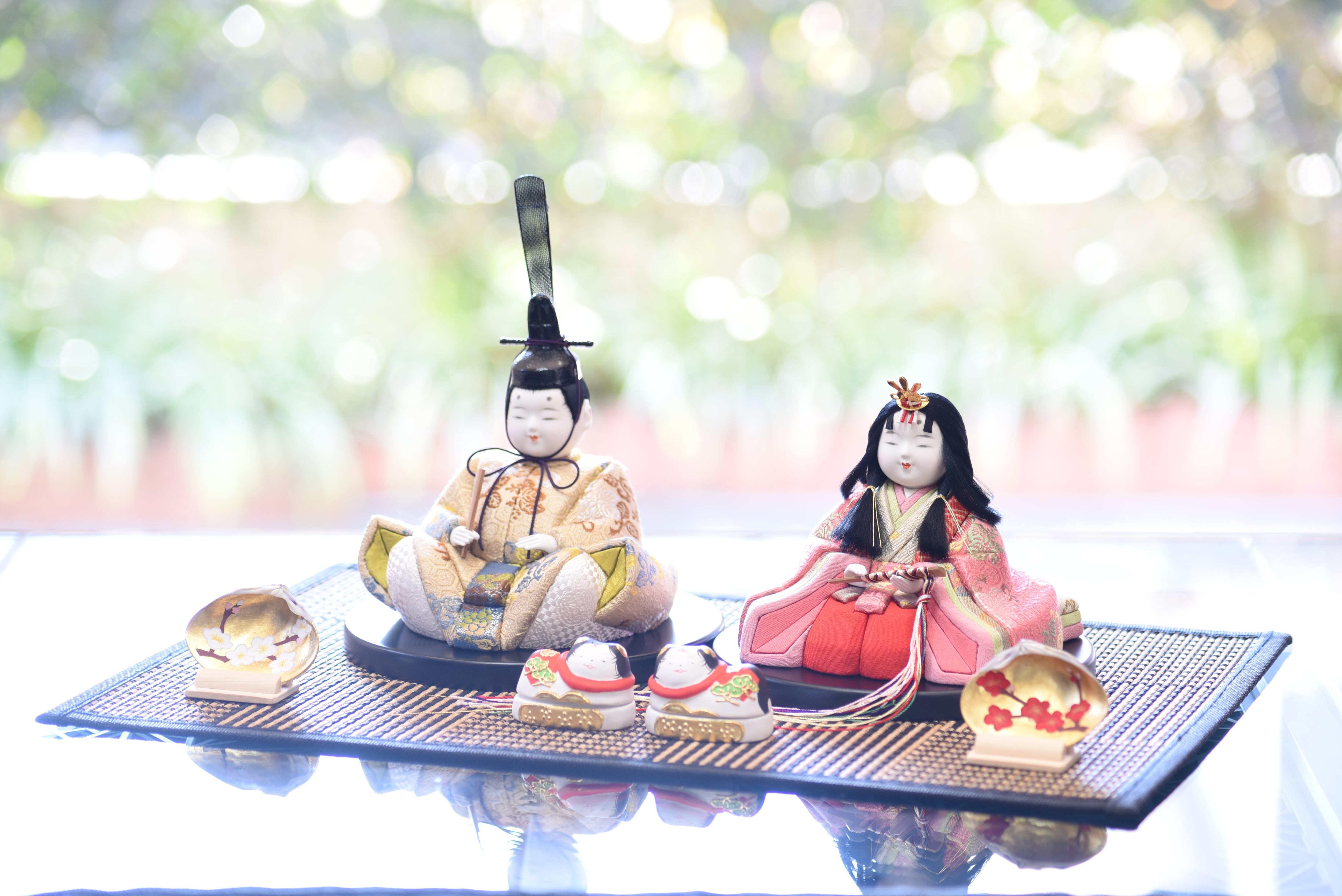 雛人形【桃山雛】小判台飾り | 【有松人形工房】江戸木目込み人形