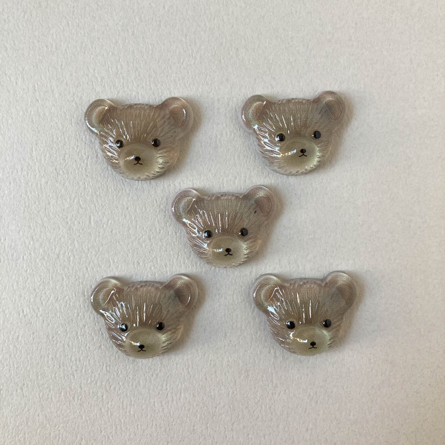 新色追加〉テディベアお顔のデコパーツ（24mm） | Dua-アクセサリー
