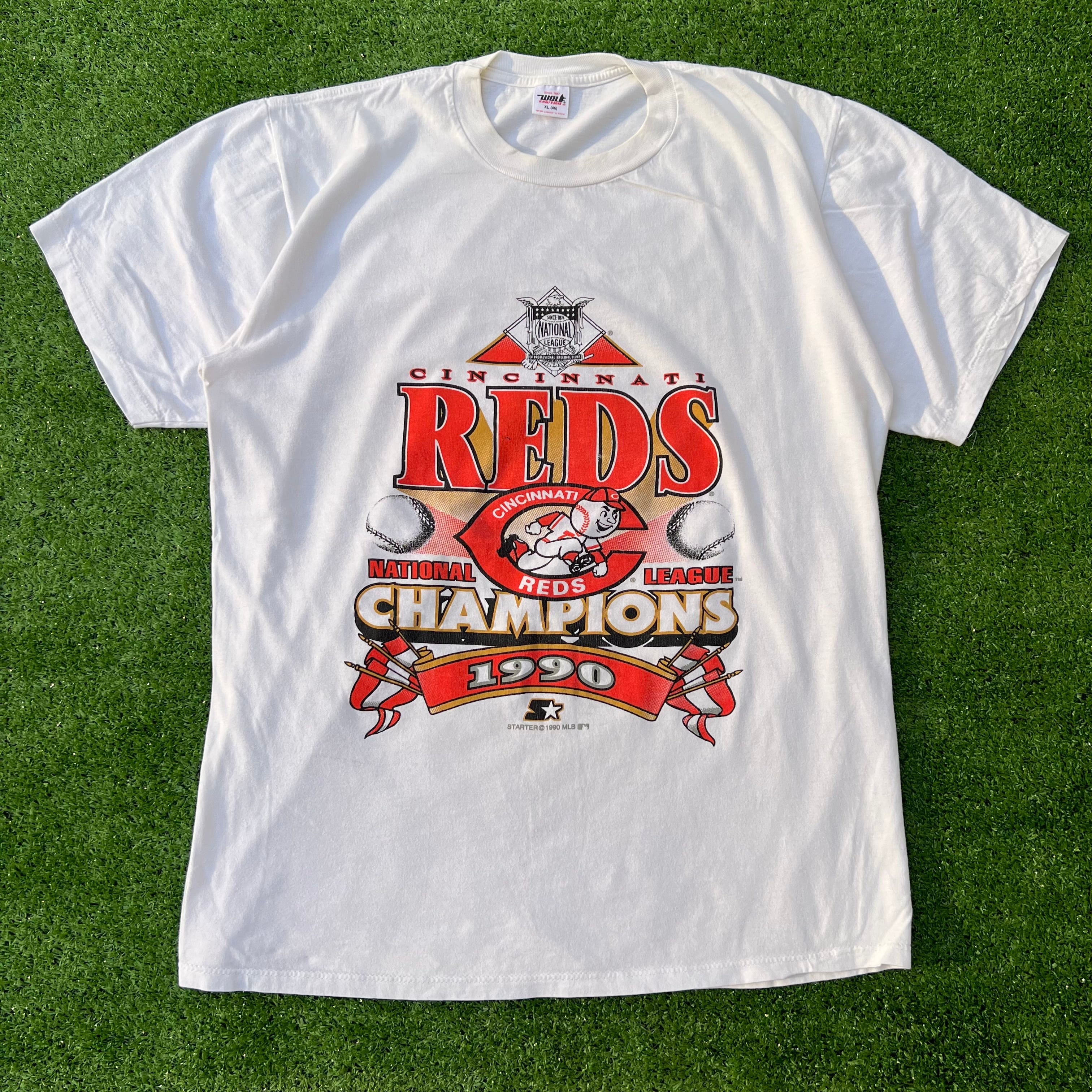 MLB 1990年 USA製 シンシナティ・レッズ ナ・リーグチャンピオン T