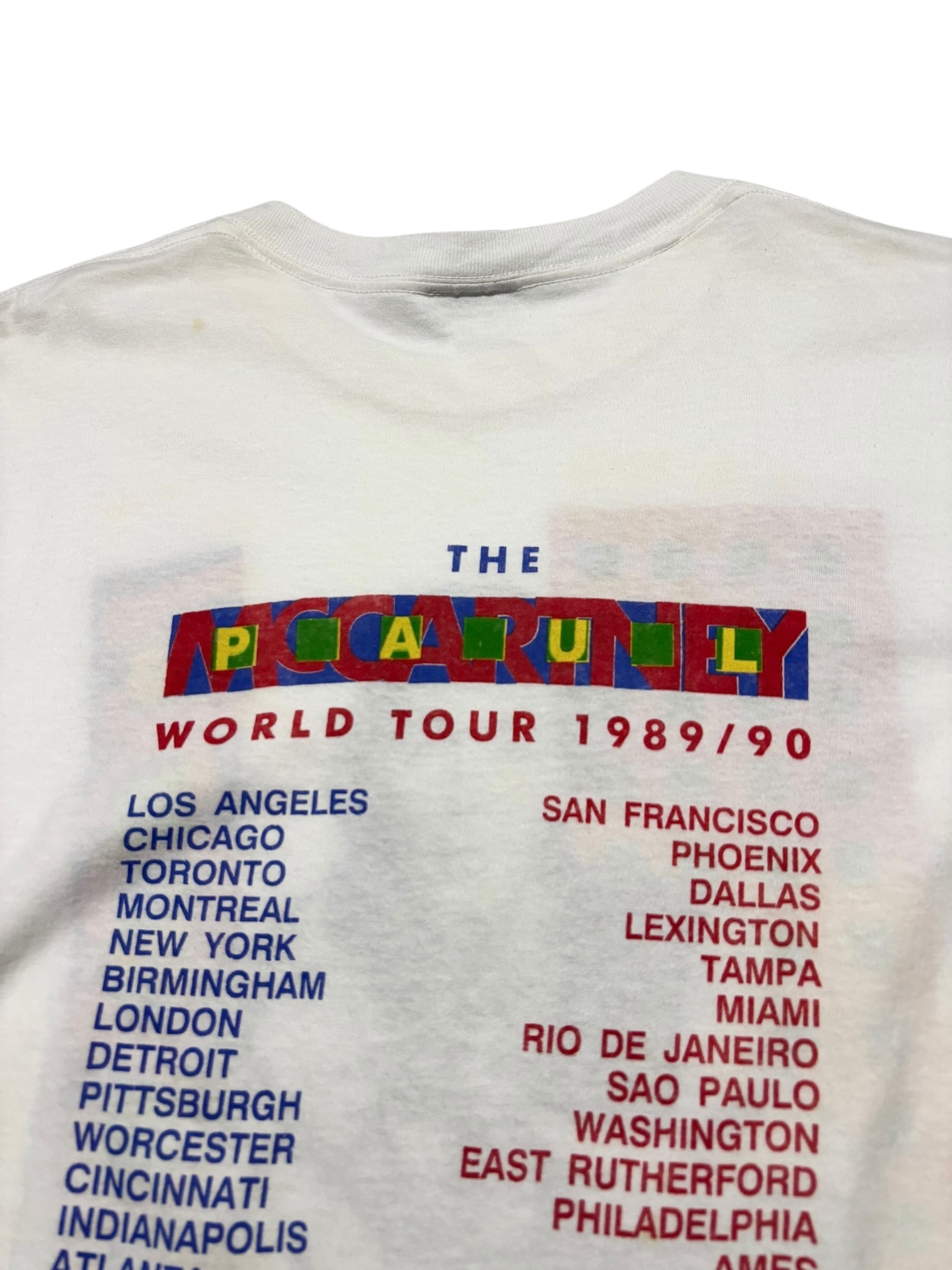 Paul McCartney “Piccadilly World Tour 1989/90” ヴィンテージTシャツ
