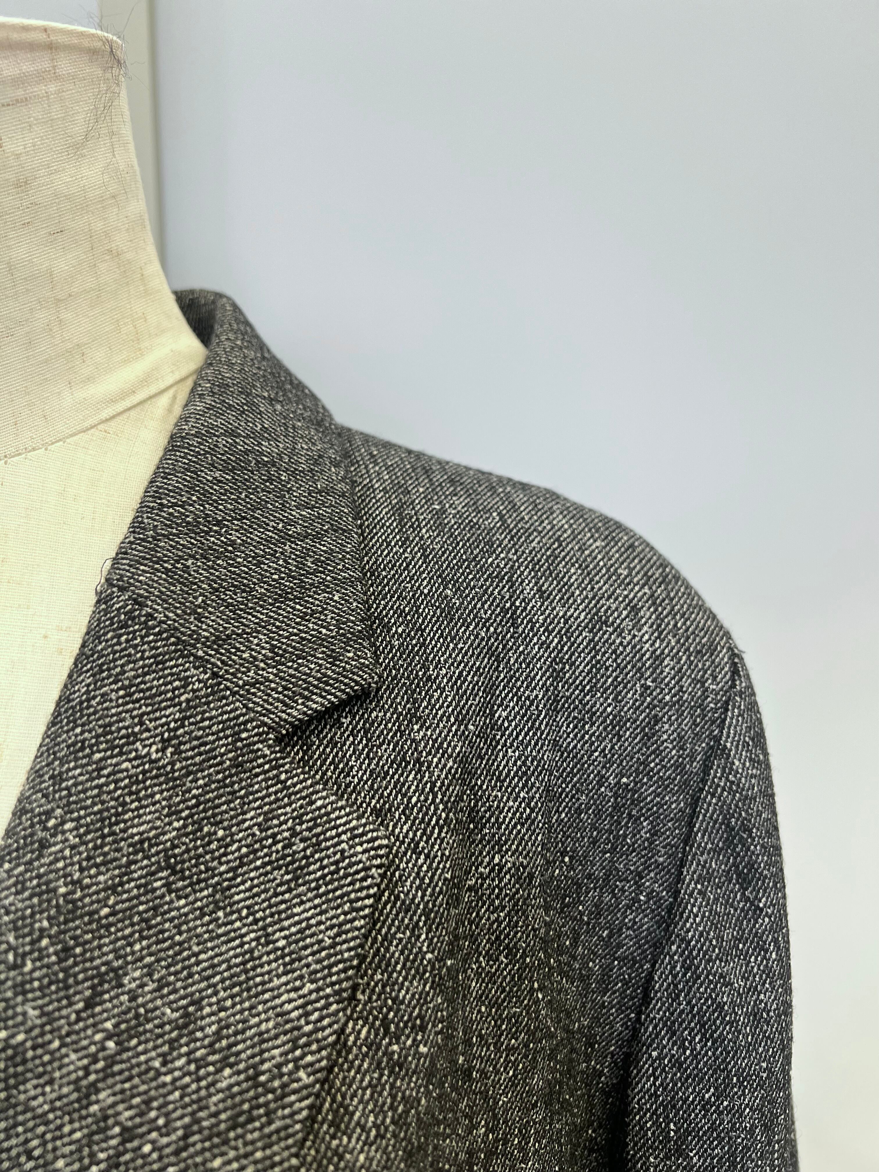 【PASSIONE】セットアップ可 杢ツイード調ウール混ジャケット 536414