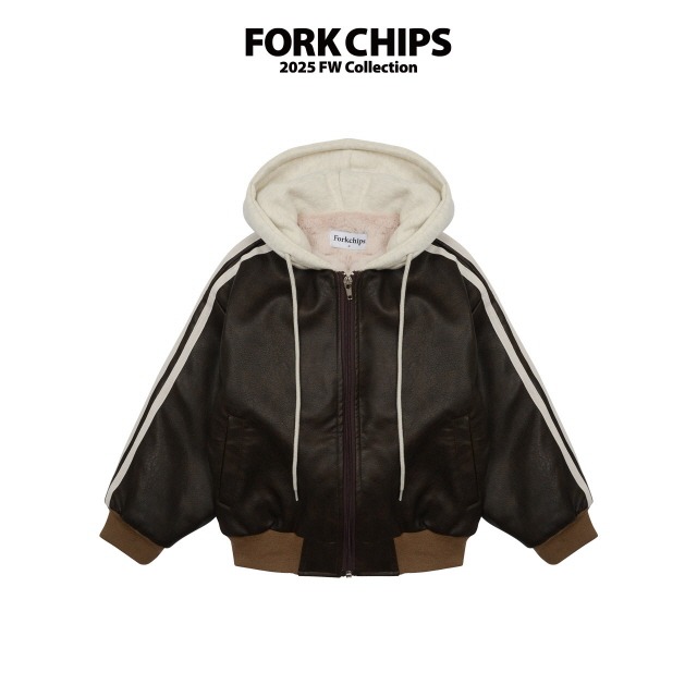 【取寄】fork chips｜hug faux-shearling jumper｜ハグムートンジャンパー｜M-JXL｜kids&jr｜25 winter
