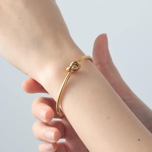 316L knot bangle 2   #b54