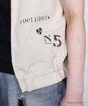 【直営限定ITEM】ドロストフリルペイントベスト (IVORY) CQ-46123H