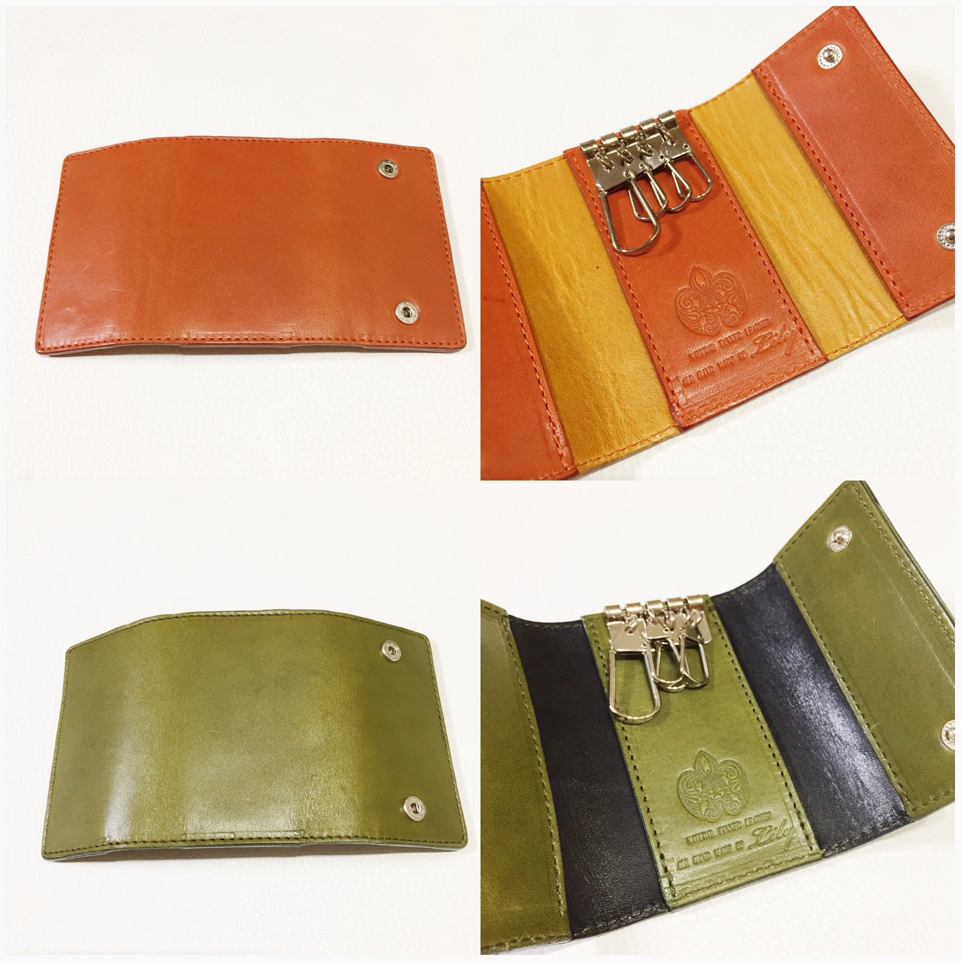 シンプルなキーケース プレーンタイプ | Lilyleather Design＊リリー