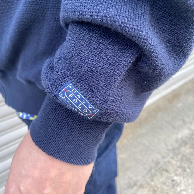 90s POLOSPORT ラルフローレン コットンジップパーカー 香港製 L